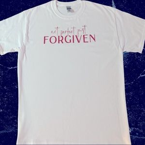 Unisex t-shirt. White t-shirt w/Ted font.